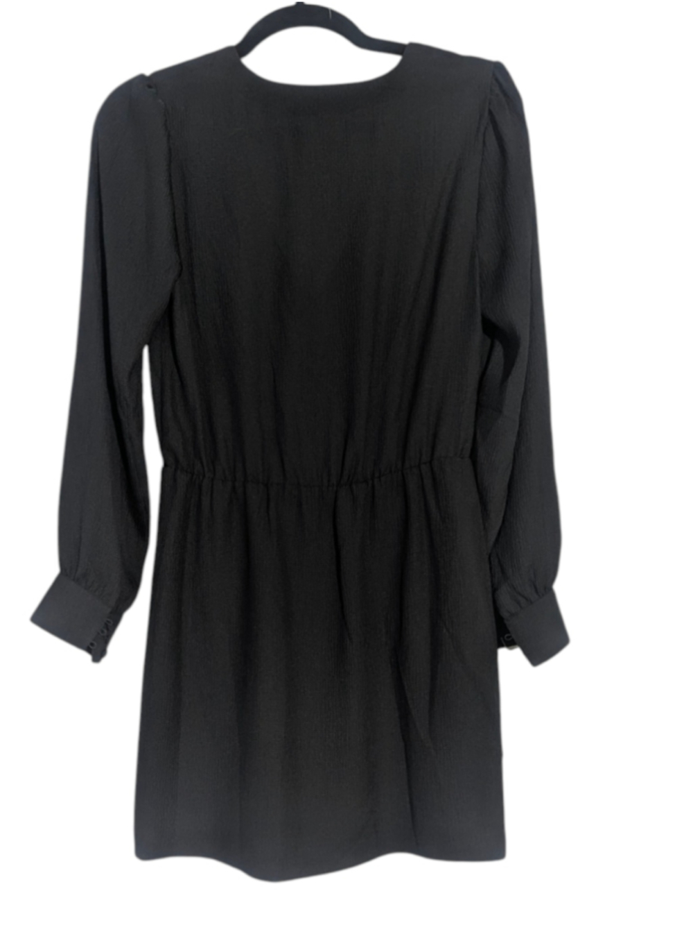 Sezane Black V-Neck Long Sleeve Dress Size 6 38 - Picture 15 of 16